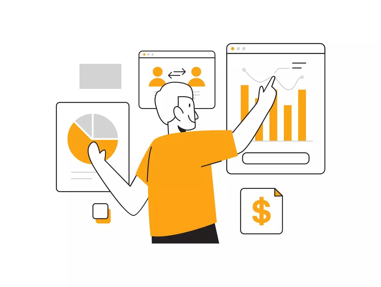 Maatwerk applicatie interface op laptop